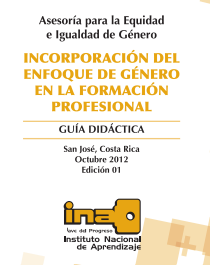 Guía para la Incorporación del Enfoque de Género en la Formación Profesional